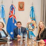 Orrego recibió a la embajadora de Australia quien destacó el potencial de cooperación minera