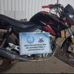 Recuperaron en Rawson una moto Yamaha que tenía pedido de secuestro por robo