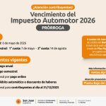 DGR informa la prórroga de vencimientos y beneficios del Impuesto Automotor 2026