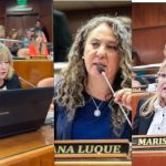 Tenso debate en la tercera sesión ordinaria entre las diputadas Marisa López, Cristina López y Rosana Luque.