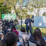 El Frente Sindical de Universidades convocó a realizar clases públicas frente a tribunales de todo el país para visibilizar el reclamo por salarios y presupuesto